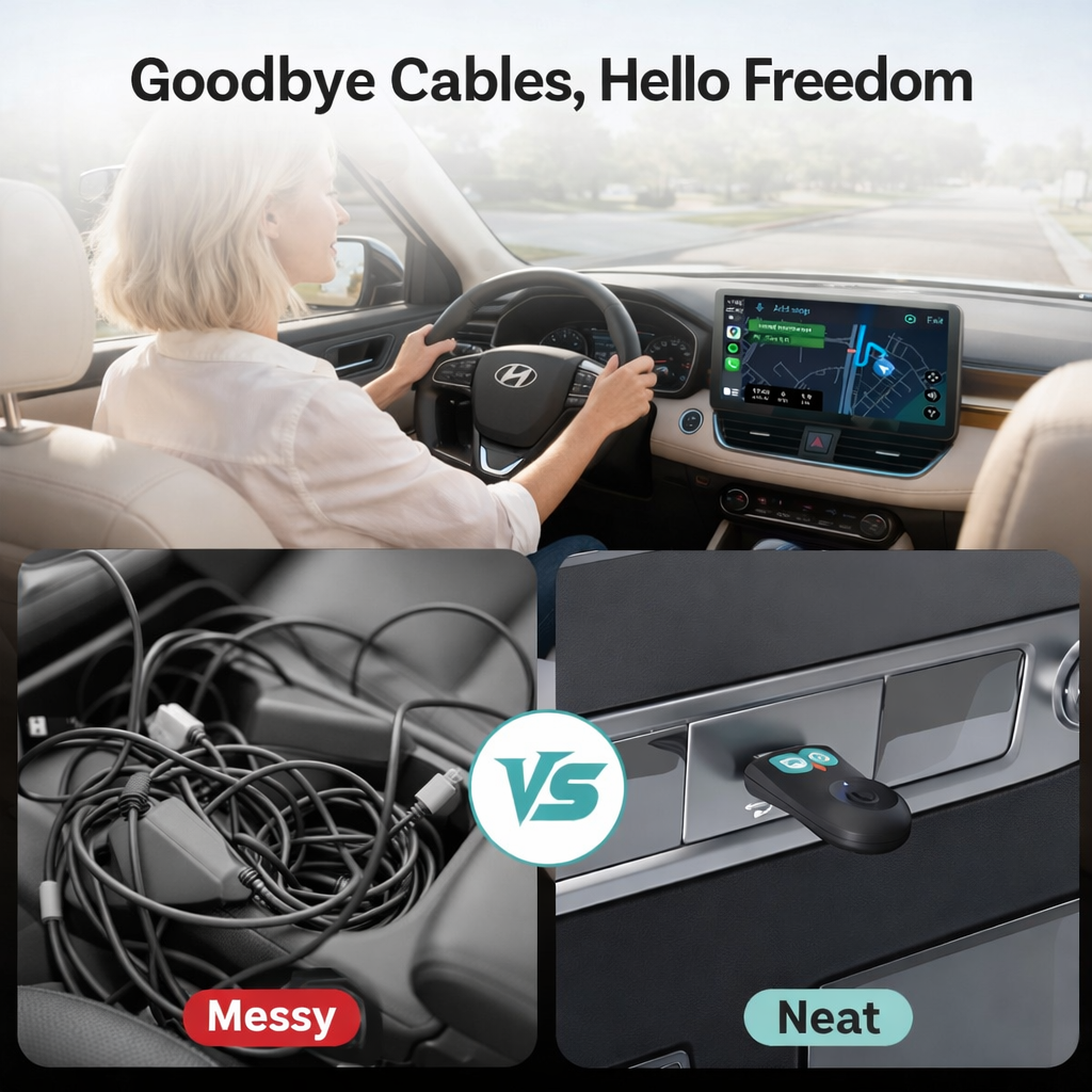 Dpsi Baby"Ottocast Cabin Care Wireless CarPlay Adapter 1080P