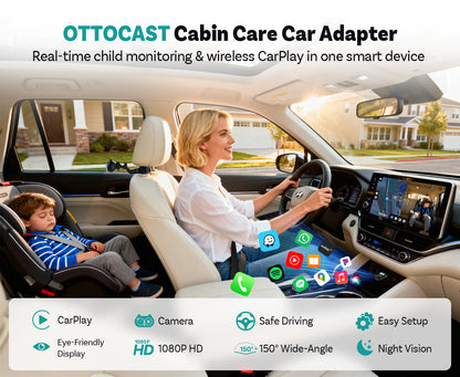 Dpsi Baby"Ottocast Cabin Care Wireless CarPlay Adapter 1080P